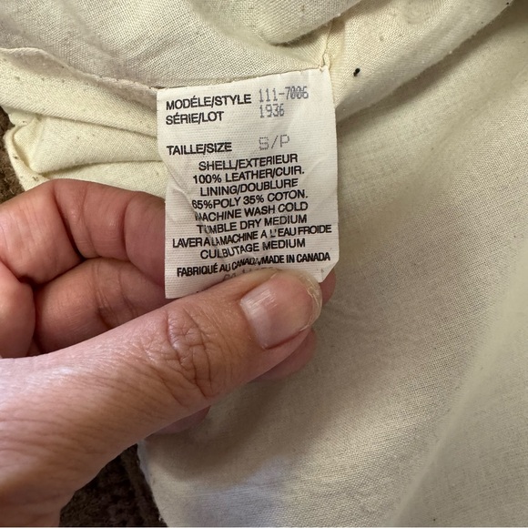 VINTAGE Sundance 100% Suede Leather Flight Jacket Size PS Brown Neutral 90’s - Picture 8 of 14